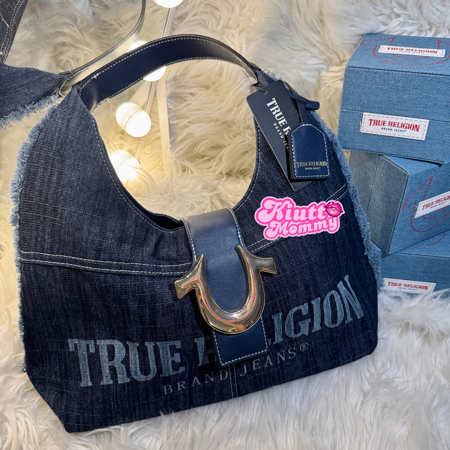True Religion⭐️denim bag