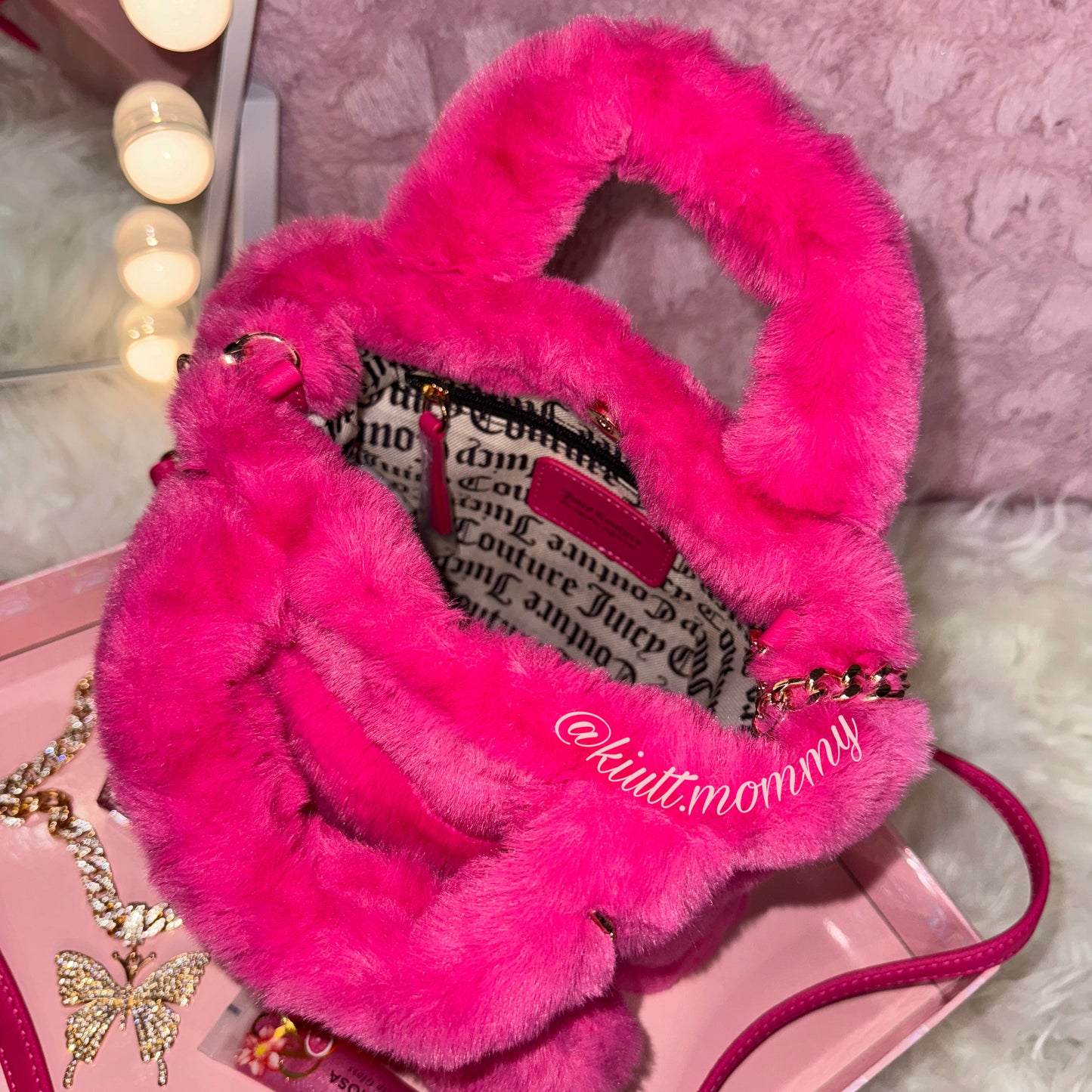 Juicy couture fluffy bag 💞