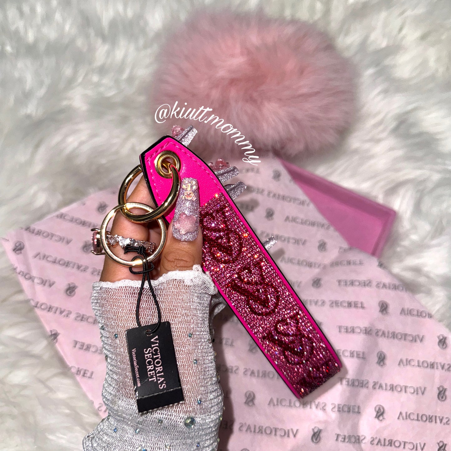 Victoria’s secret Key charm hot pink