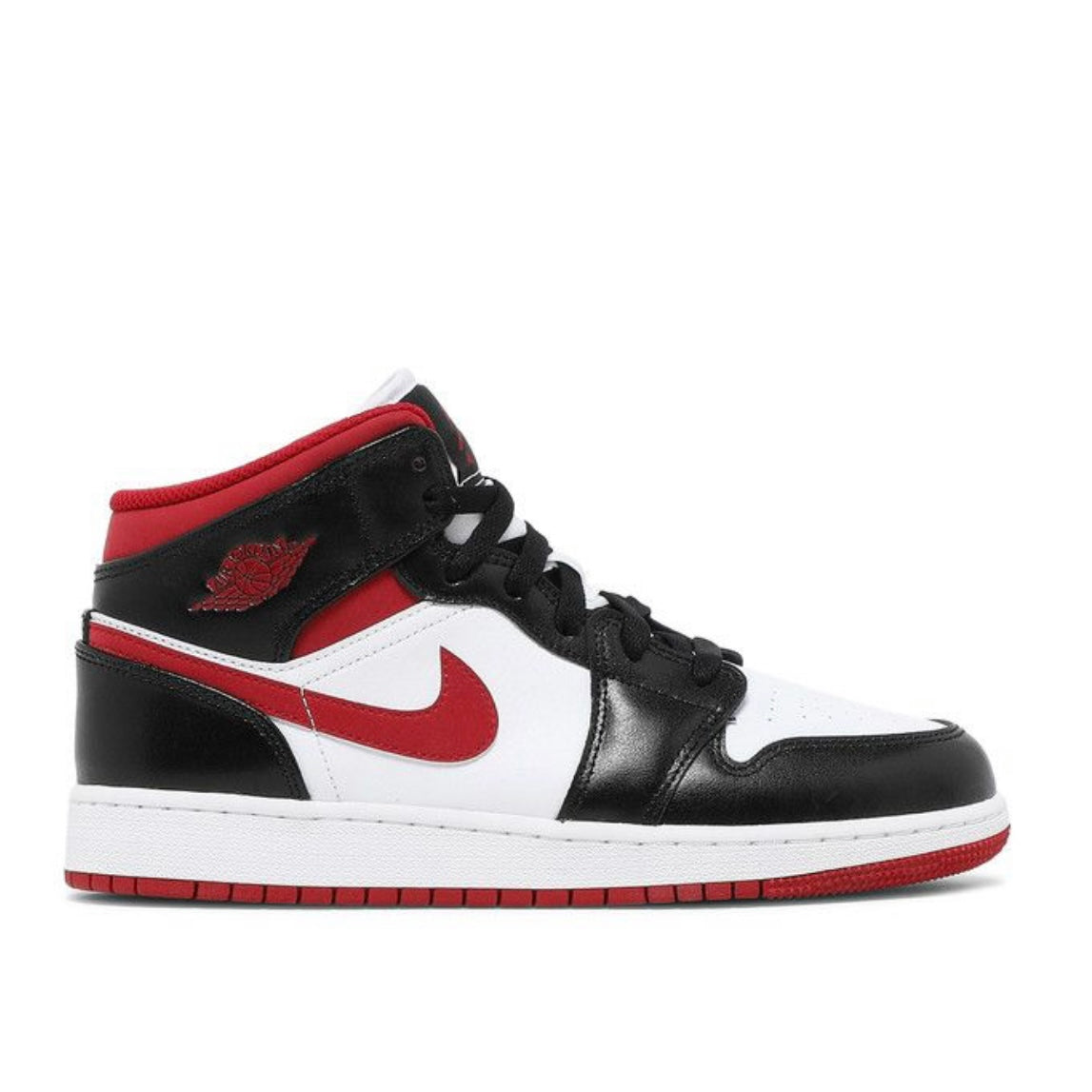 Jordan 1 mid GS “BLACK GYM RED”